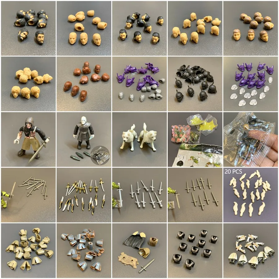 Набор аксессуаров для меча Броня на голову строительства престолов фигурок Sone of