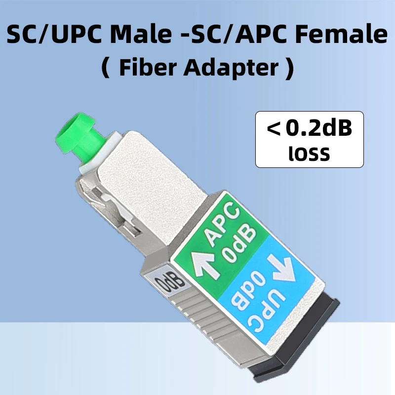 SC/UPC Male-SC/APC Female Fiber Hybrid Adapter 9/125 Singlemode  Fiber Equiment Connector Fiber Optical Converter OPM VFL Adapte