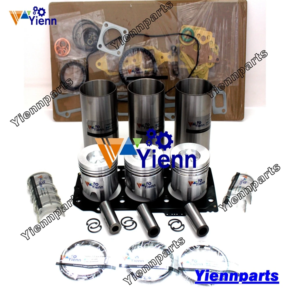 

3TNE84 3D84-3 Overhaul Rebuild Kit For Yanmar Engine Repair Parts Snow Blower YSR3120 YSR3120A Tractor RS33