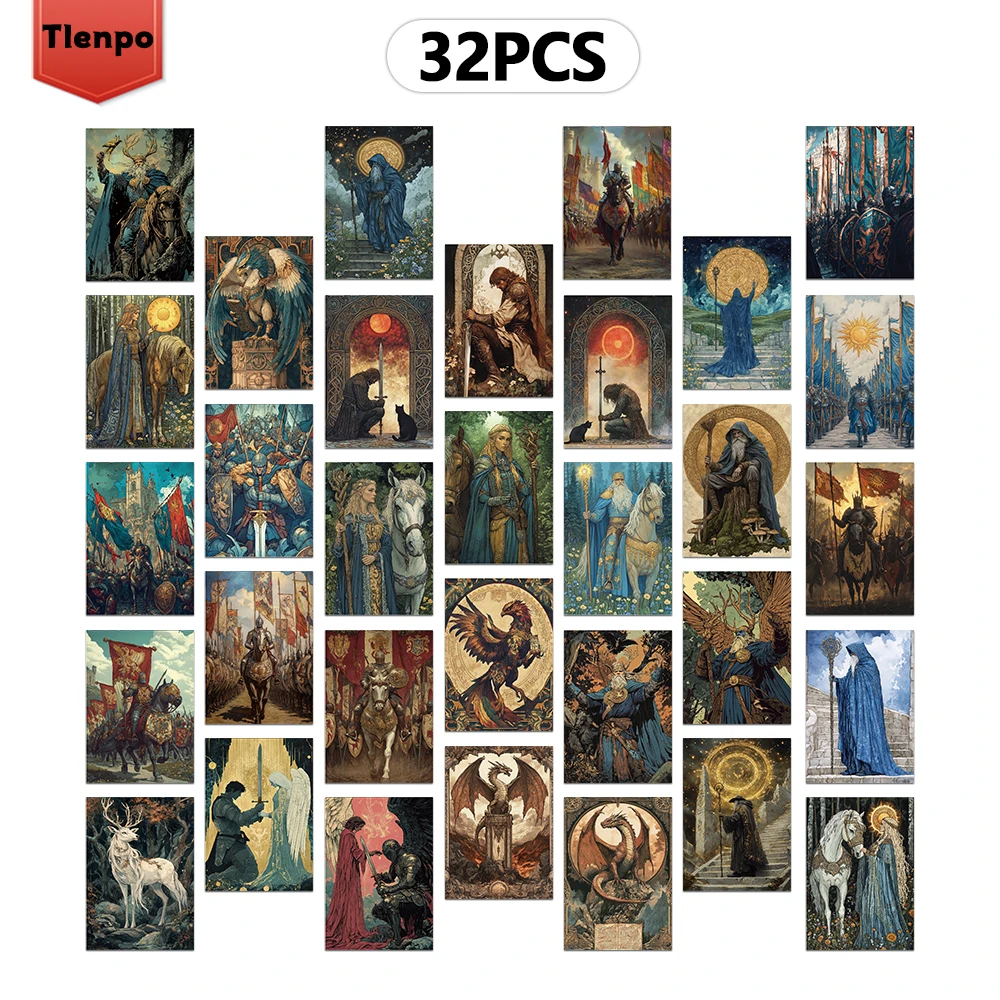 

Винтаж открытки дракон рыцарь 32 шт