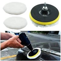 56pcs 34567 inch polishing kit polishing pad car waxing sponge disk wool wheel auto paint care polisher pads car gadget