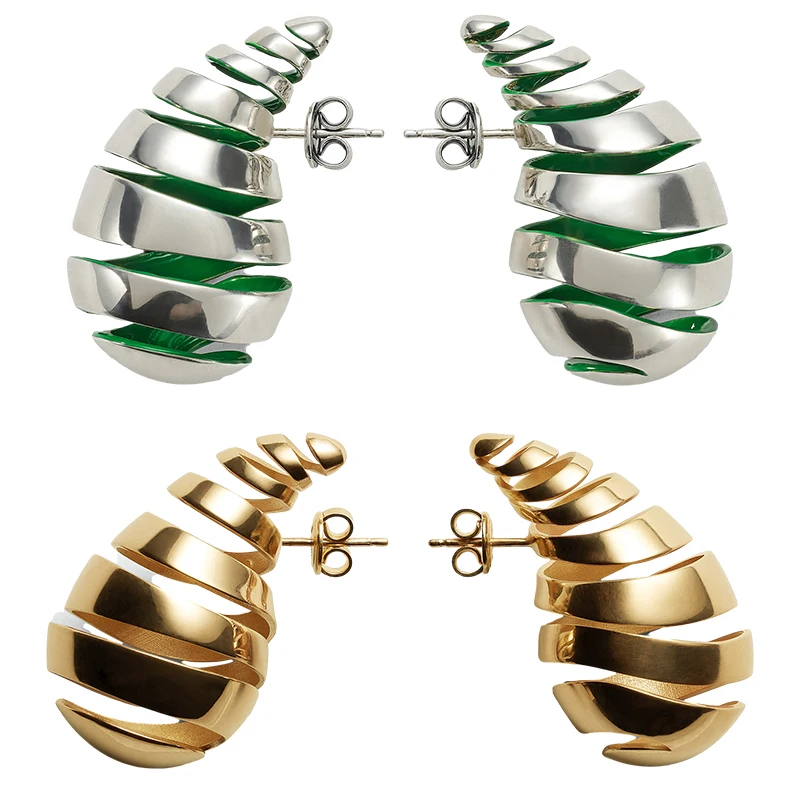 

BV Women's Earrings High Quality 2023 Fashionable Luxurious Drop Shape Temperament Jewelry Colors Available
