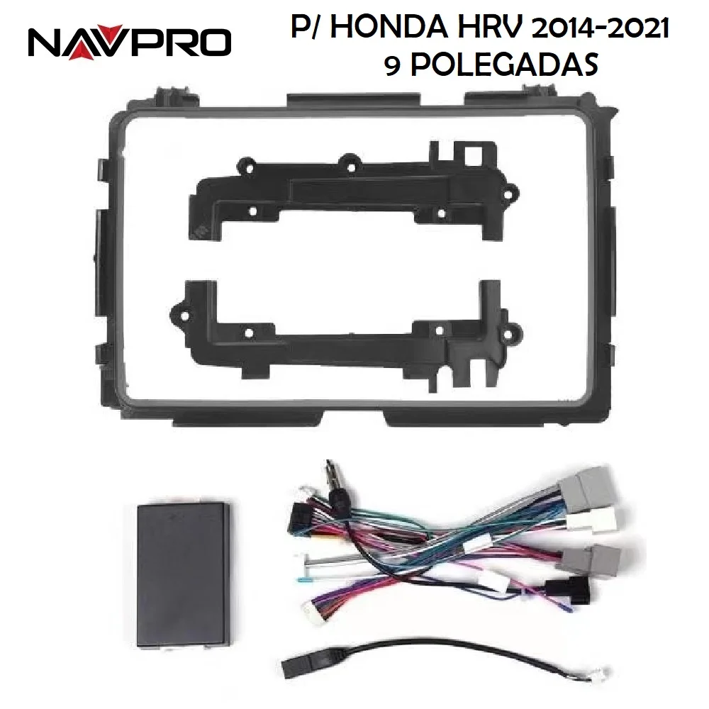 

For HONDA HRV ATE 2021 9 INCH Frame and connecting cables for multimedia installation 9 "NAVPRO CASKA