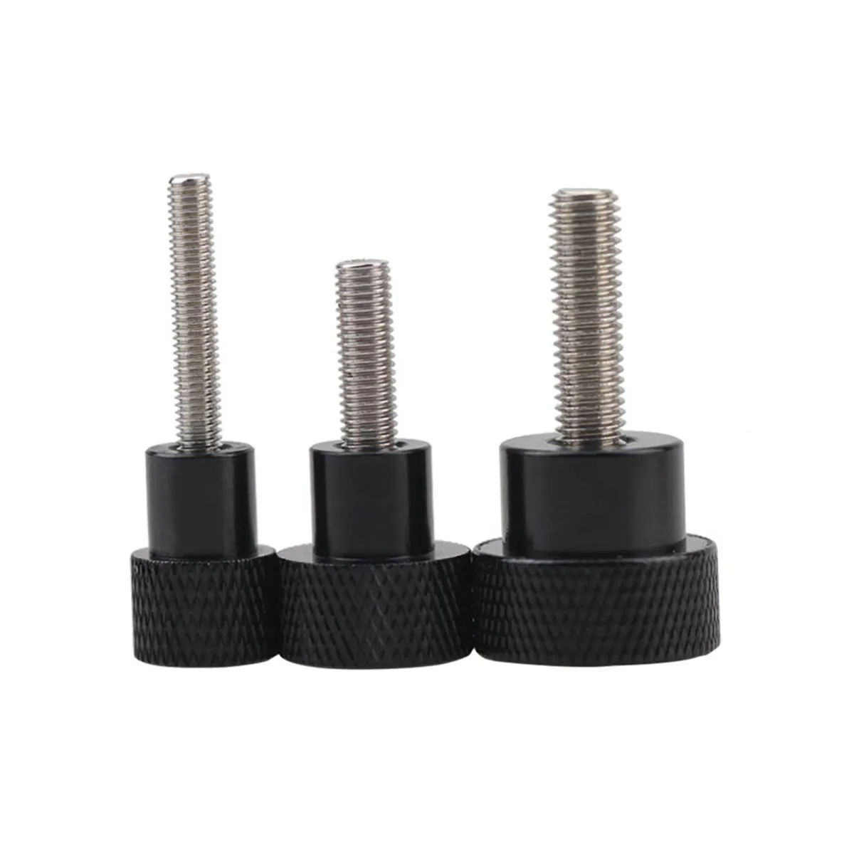 1/5 шт. M4 M5 M6 алюминиевый сплав + нержавеющая сталь накатанная головка винта для