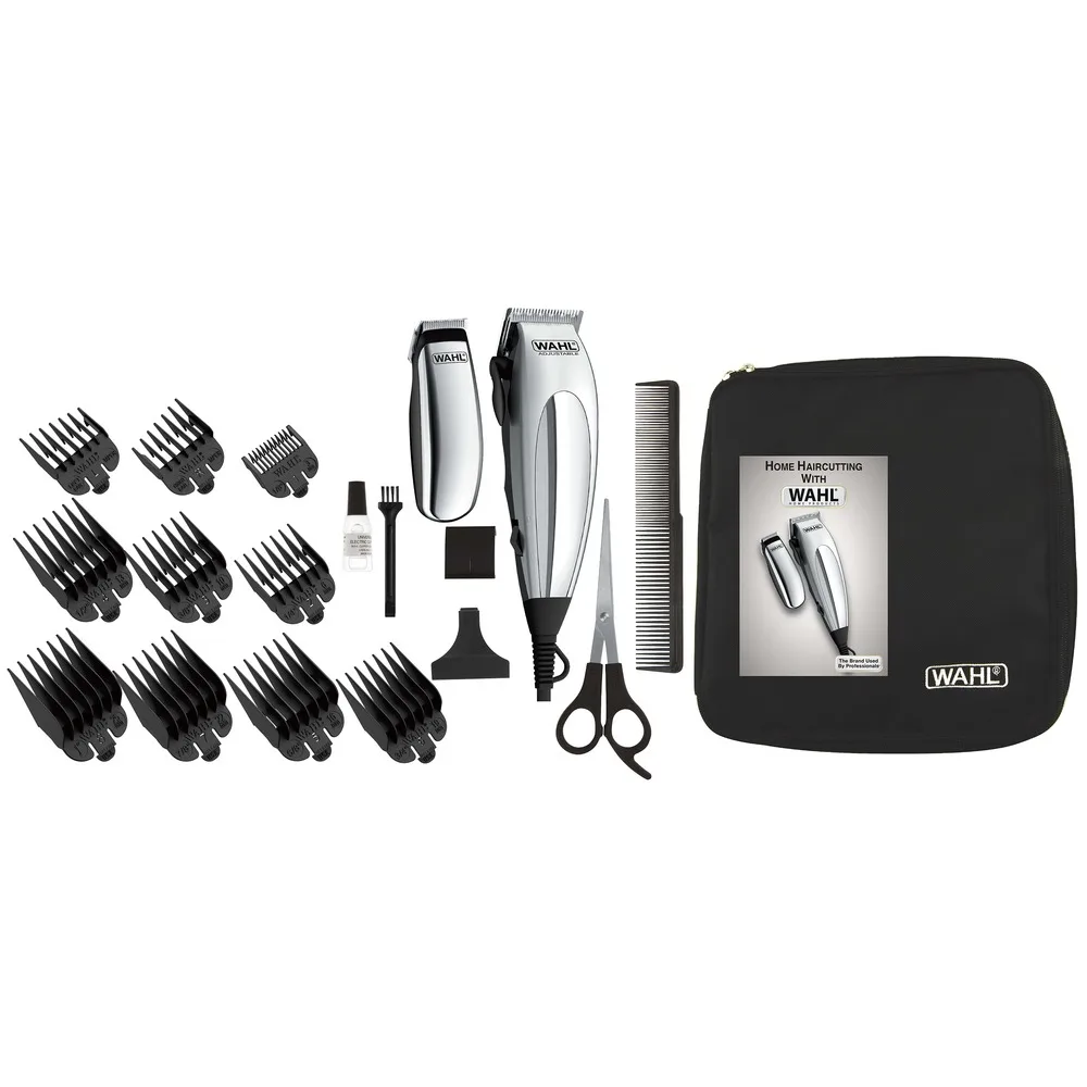 

Набор для стрижки волос Wahl 79305-1316 Deluxe Home Pro, 10 расчесок, функциональная профессиональная сумка для стрижки волос
