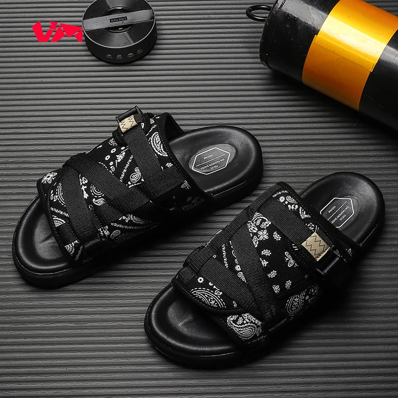 CHRISTO VISVIM odblaskowe kapcie męskie letnie na co dzień znosić zewnętrzne dla par street