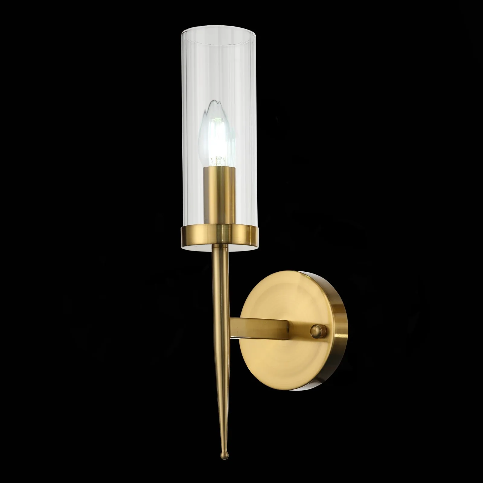 Светильник настенный St Luce. SL1159.301.01. Acazio. 1х60 Вт E14 10х42 см цвет латунь