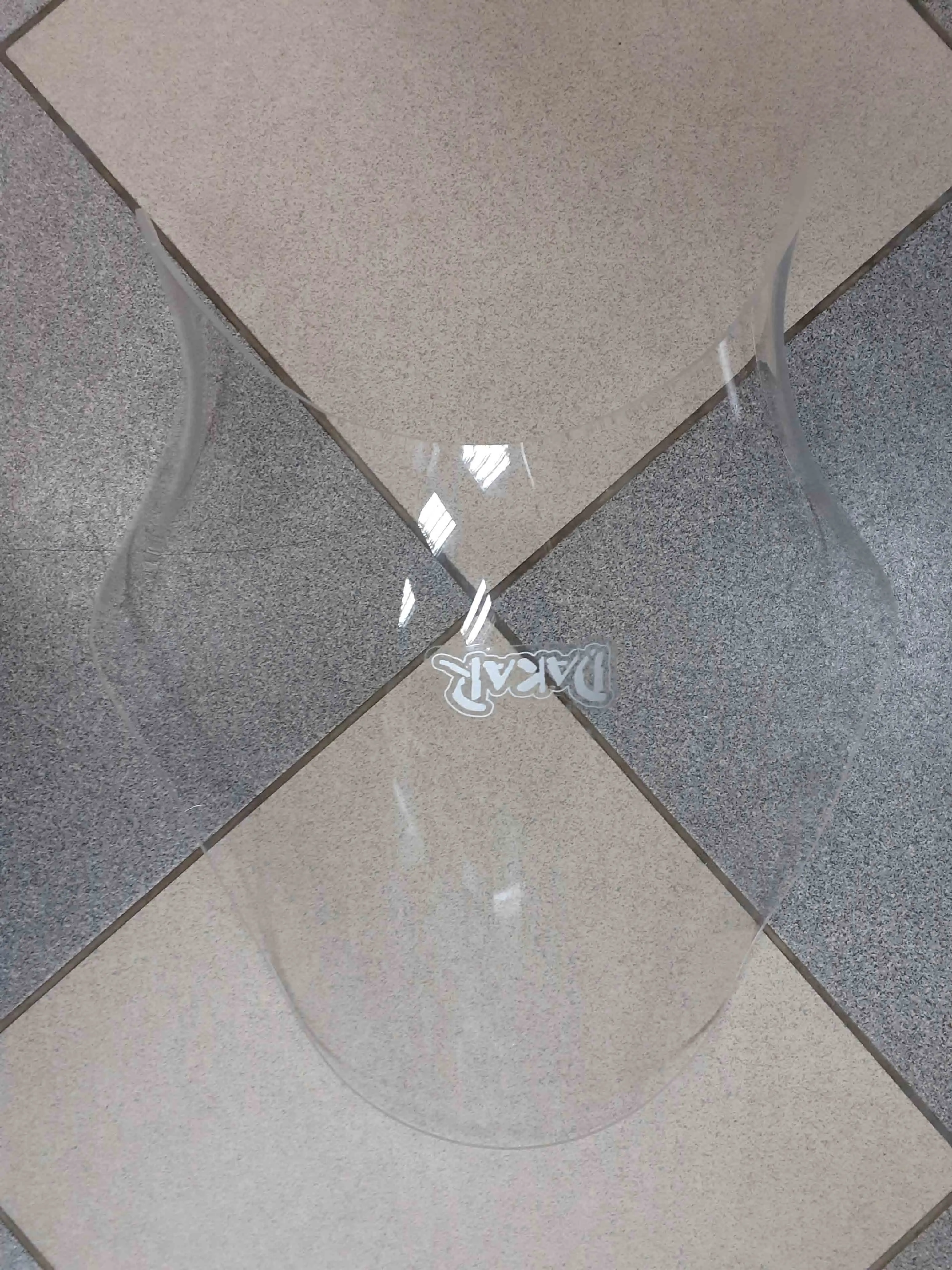 Щиток ветровой Dakar прозрачный оргстекло круглая фара на мотоцикл мопед - купить