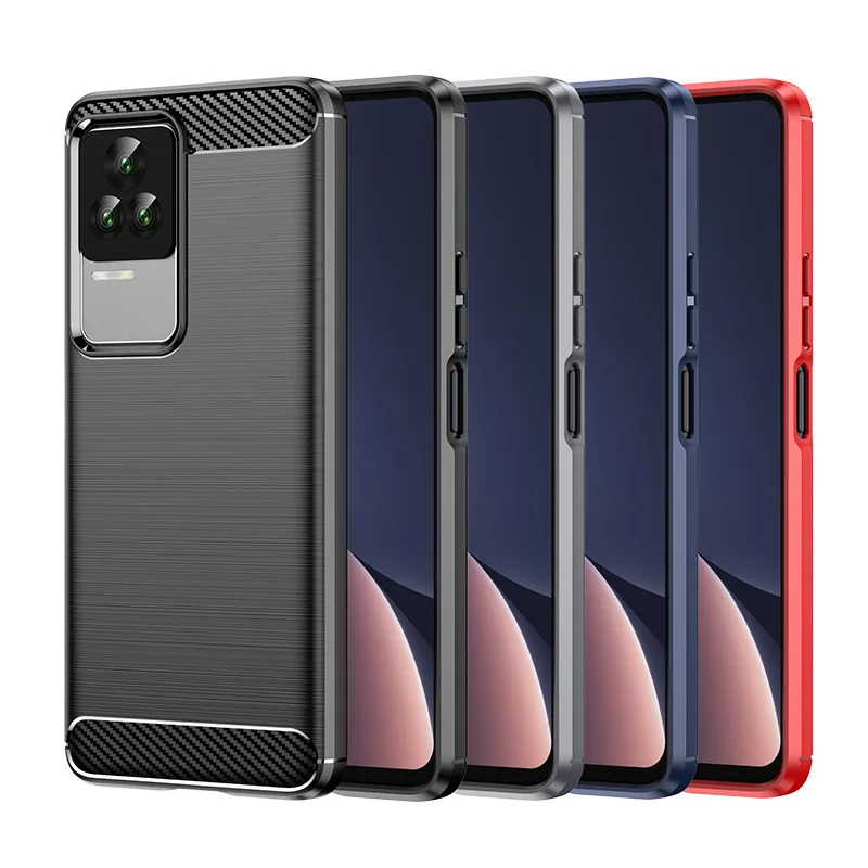 

For Xiaomi Redmi K50Pro K50 K40S Case, TPU Brushed Pattern Soft Case Black Blue Red