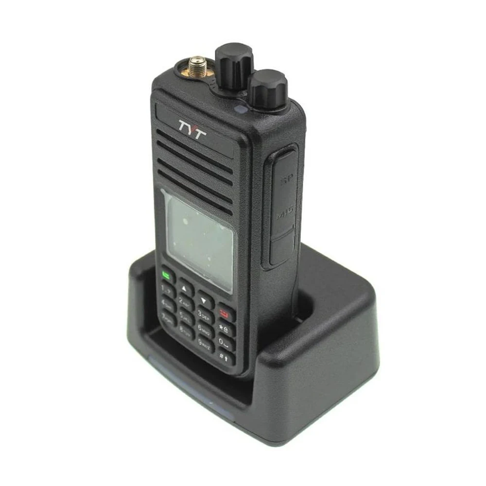 Портативная радиостанция TYT MD-UV380 DMR / Черная с радиусом до 12 км / UHF; VHF