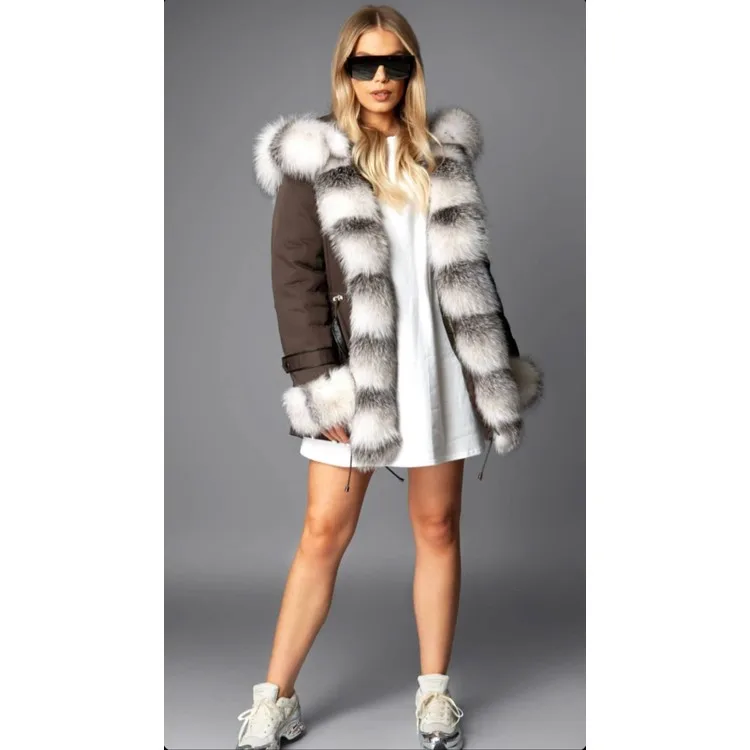 Janbely Парка цвета хаки