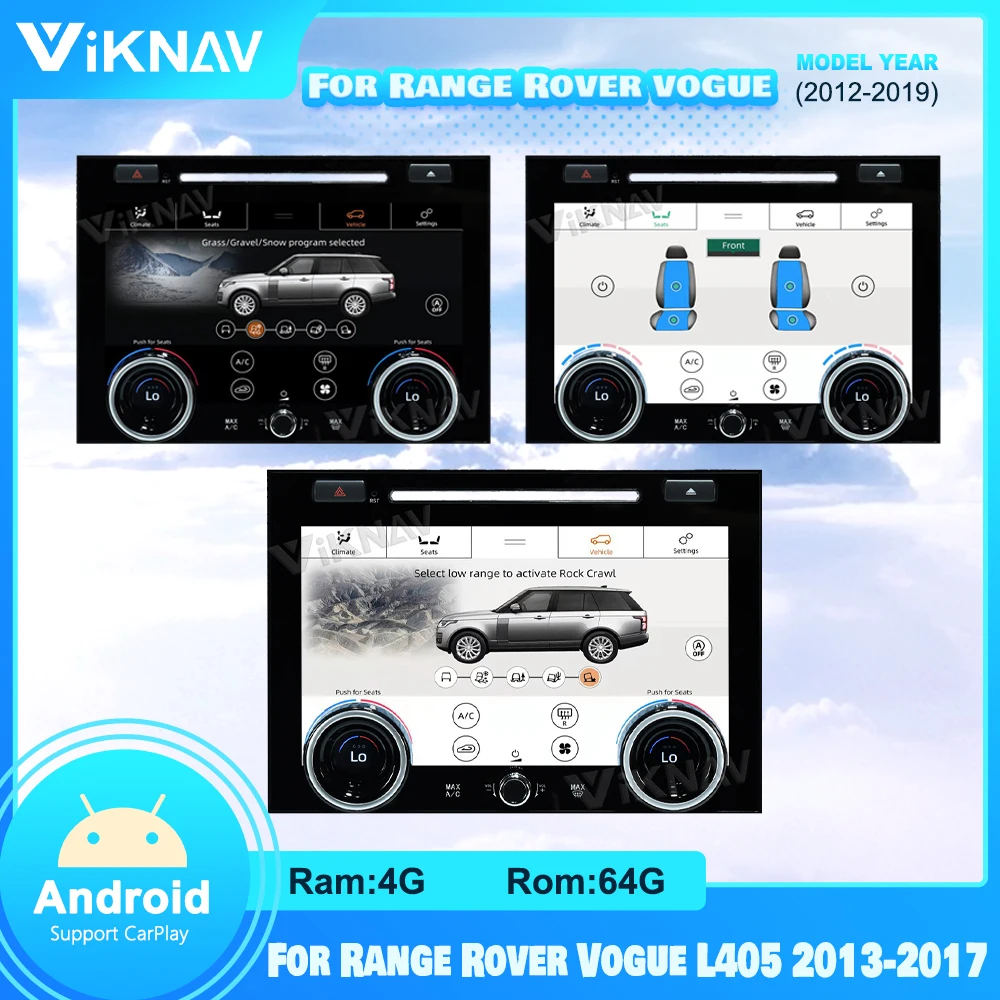 

Система кондиционирования воздуха, ЖК-панель для Range Rover Vogue L405 2013-2017, сенсорный экран управления переменным током с CD-портом, автомагнитола ...