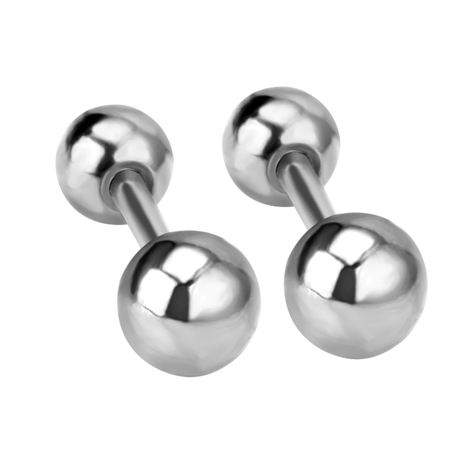 LUXUKISSKIDS Классические Серьги-гвоздики Унисекс С Завинчивающейся Застежкой