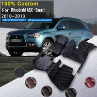 auto mats for mitsubishi asx rvr outlander sport 20102013 anti dirt pad non slip floor mats carpet for car accessories interior