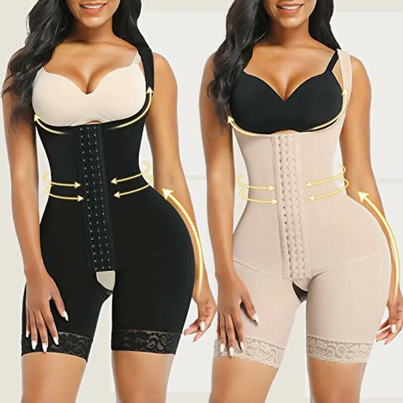Shapewear for Women Bbl Fajas Body Shaper Tummy Control Butt Lifter Plus Size Waist Trainer Slim Full Bodysuit Underwear Corset