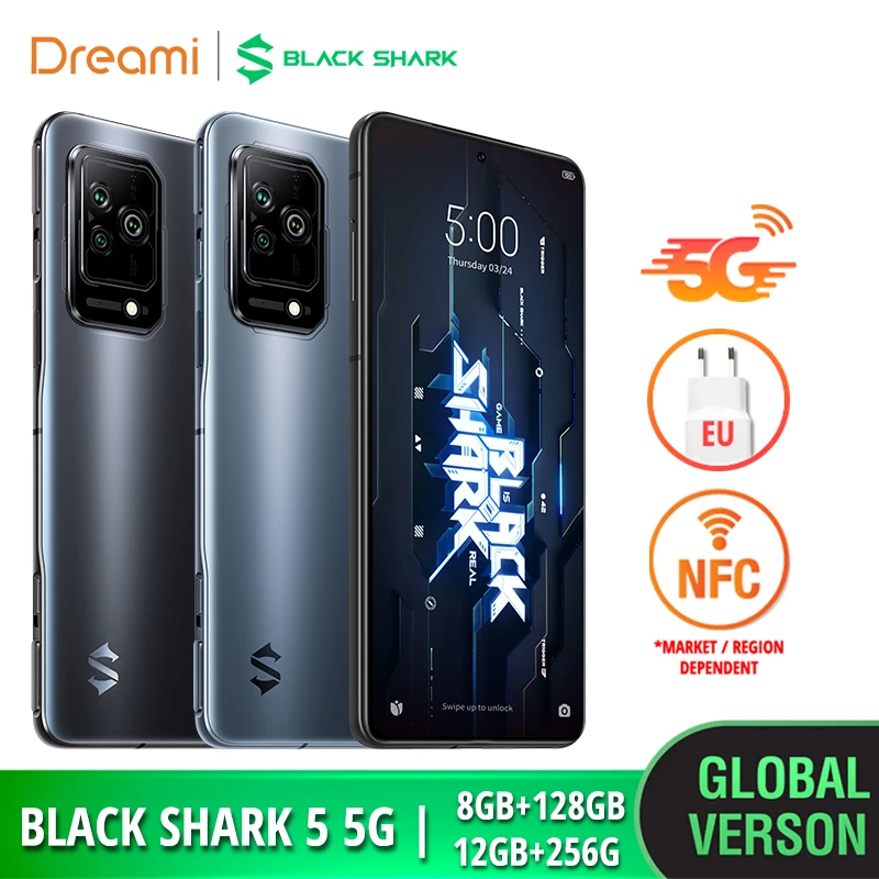 

Black Shark 5 5G (NFC) 128 ГБ/256 ГБ | 120 Вт гипер зарядка | 144 Гц AMOLED дисплей | Qualcomm Snapdragon 870 5G (7 нм)