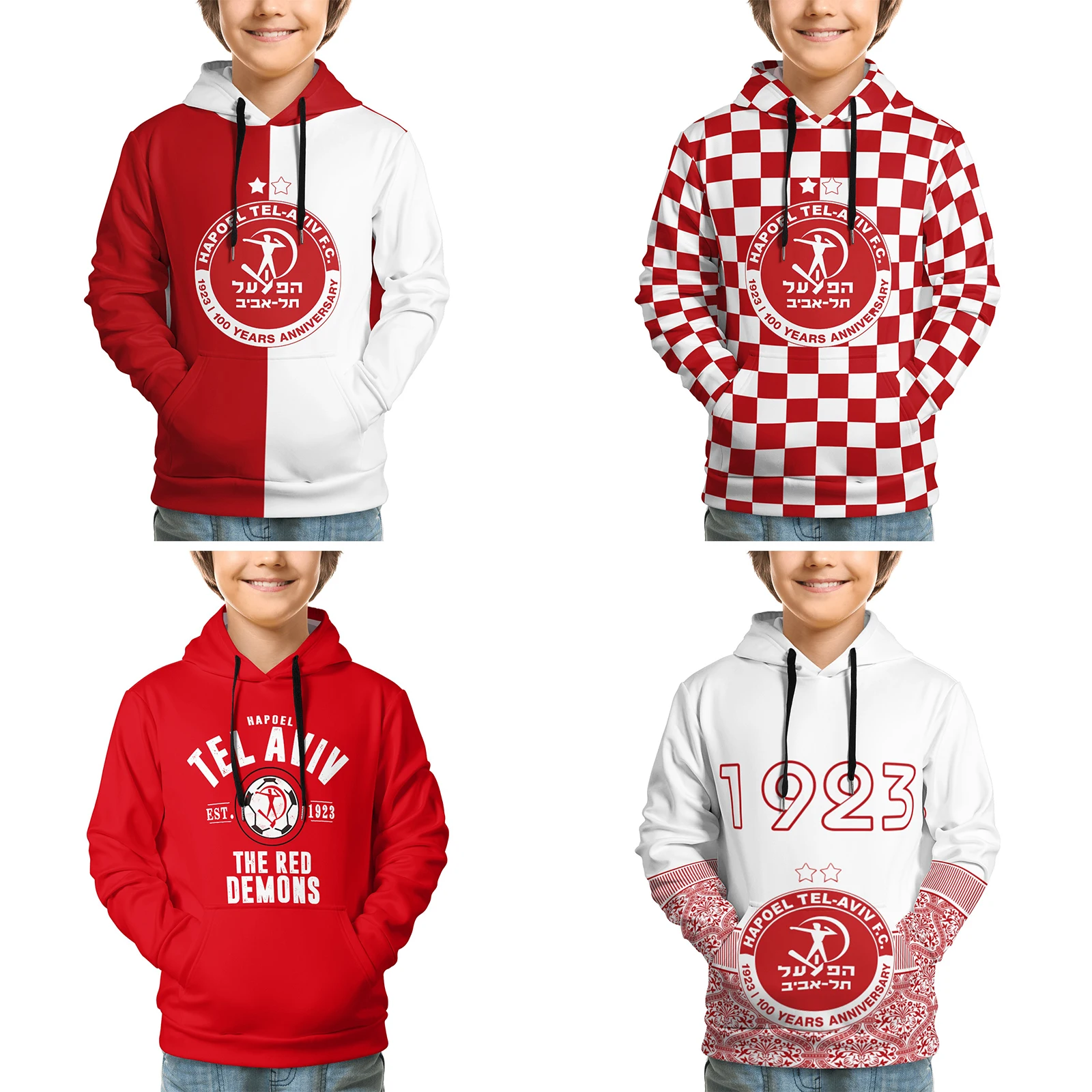 

Hapoel Tel Aviv Kids Pullover Hoodie Hooded Youth Sweatshirt Soft Pullover Fleece Warm Fuzzy Casual Clothes on Hoody