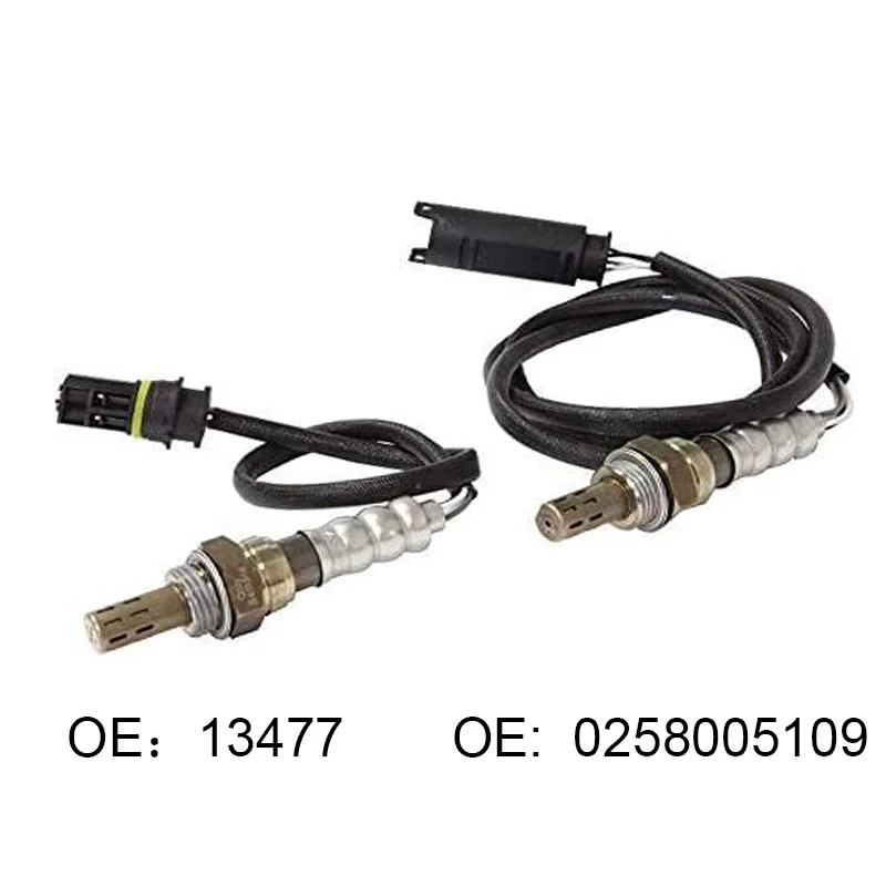 2PCS 0258005109 13477 Oxygen Sensor Upstream & Downstream For BMW 330i 323i 525i 530i X3 X5 Z3 Z4 Aotomobiles Parts Accessories