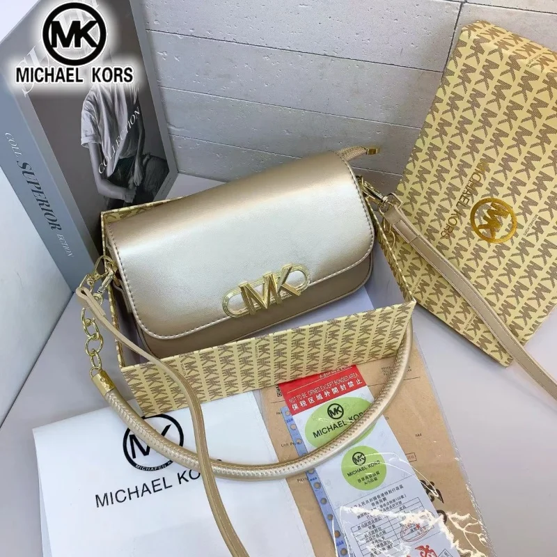 Фото Женская повседневная и модная сумка-кроссбоди MICHAEL KORS, сумка через плечо, из гладкого материала PU, дорожная сумка. №2