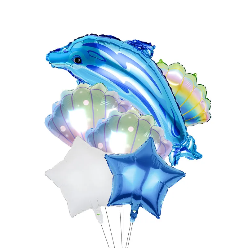 

Dolphin Octopus Sea Animals Foil Balloons Kids Toys Ocean Birthday Party Decorations Gender Reveal Wedding Supplies Baby Shower