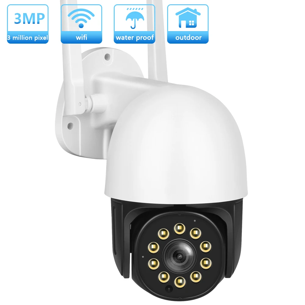 Наружная Wi-Fi камера YIIOT 3 Мп умная Ip-камера 2 водонепроницаемая видеонаблюдения |