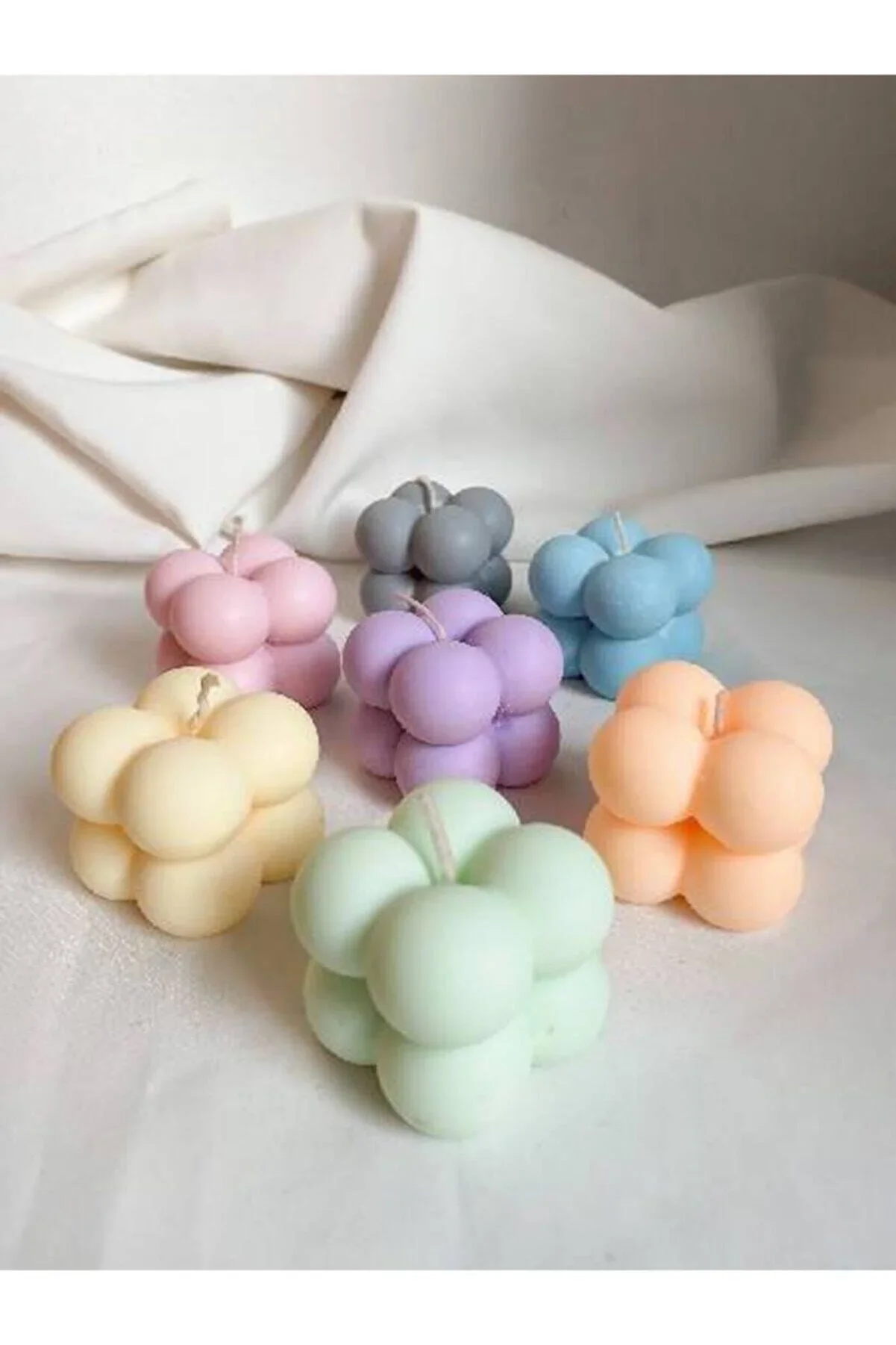 

50 pcs 3,5 Cm Custom Mini Bubble Candles for Invitation Wedding Promise Engagement and Special Accasions, Wholesale Candle Aroma