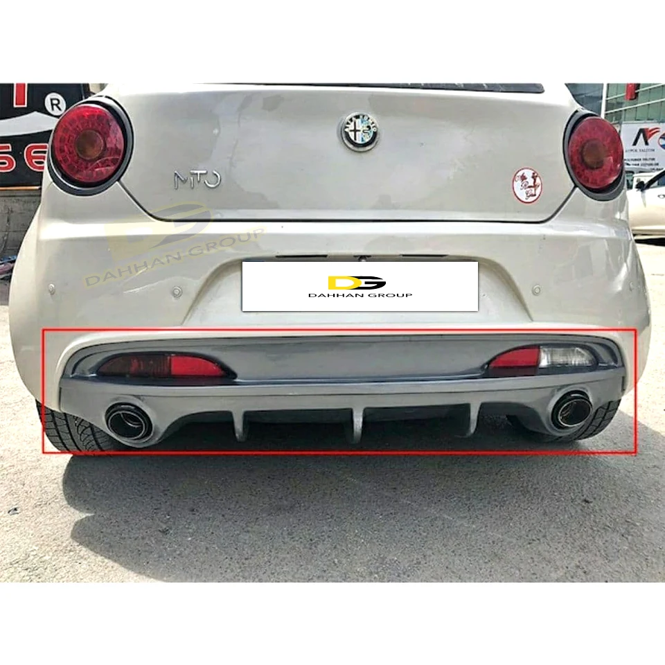 A.lfa Romeo Mito 2008 - 2013 Rear Diffuser Wing Race High Quality Fiberglass Painted Gloss Black or Any Other Color Mito Kit enlarge
