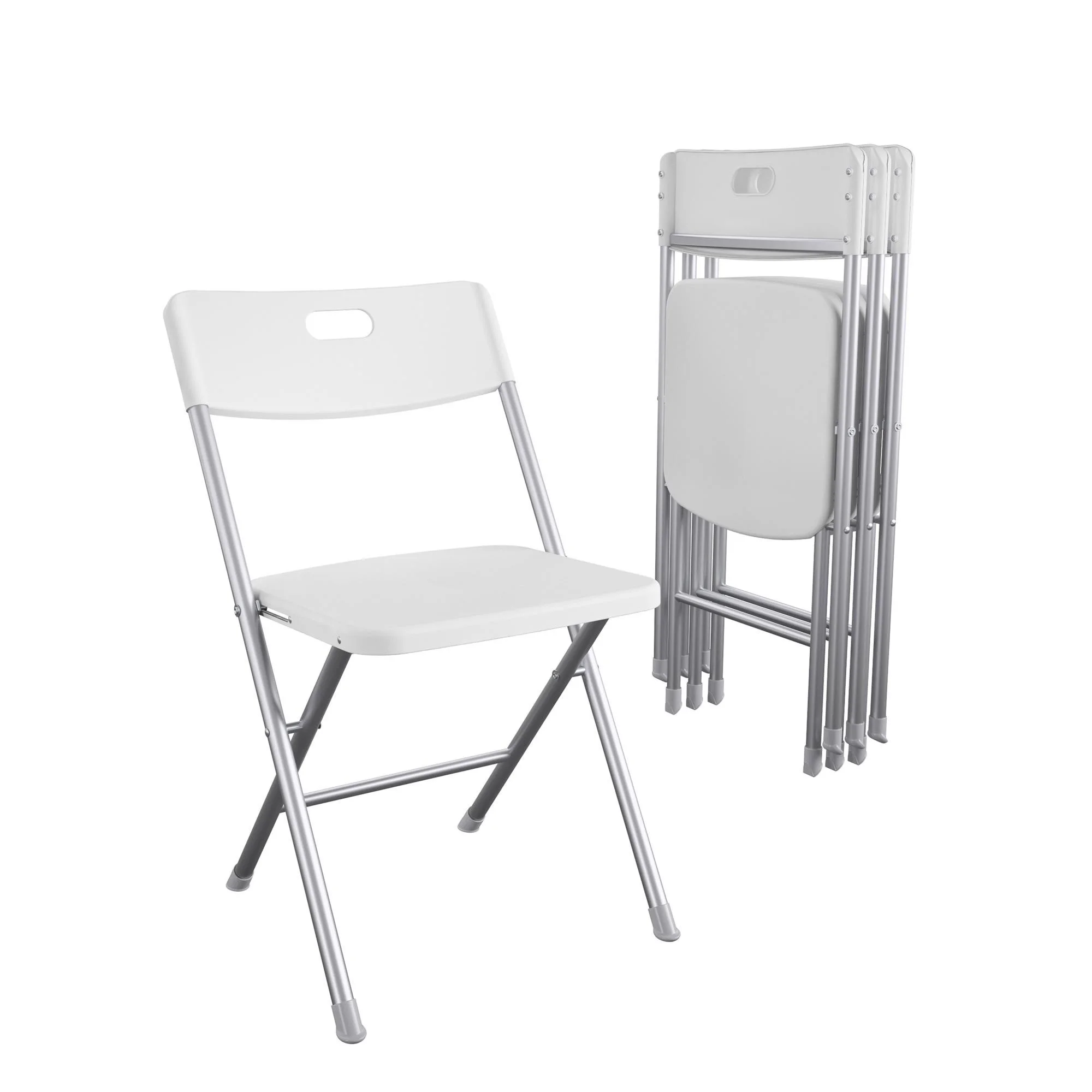 

Resin Seat & Back Folding Chair, Durable All-Steel Frame, 4 Count (US Stock)