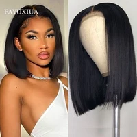 Short Straight Bob Lace Front Wig Synthetic Wgis For Black Women Blonde Pink Orang Cosplay Lolita Natural Lace Frontal Hair Bob