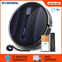 SYSPERL Self-Charging Robotic Vacuum Cleaner, 2600Pa Vacuum Robot Daily Schedule, Ideal for Pet Hair Hardwood Floor and Carpets