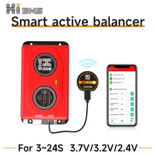 HIBMS Smart bms Active Balancer LiFePO4 Active Equalizer Bluetooth Equalizador de Bateria Battery Equalizer 4S 7S 8S 10S 13S 16S