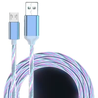 3a usb c cable for xiaomi 12 11 pro renmi note 11 pro fast glowing led micro cable for huawei p30 p40 samsung usb type c cables