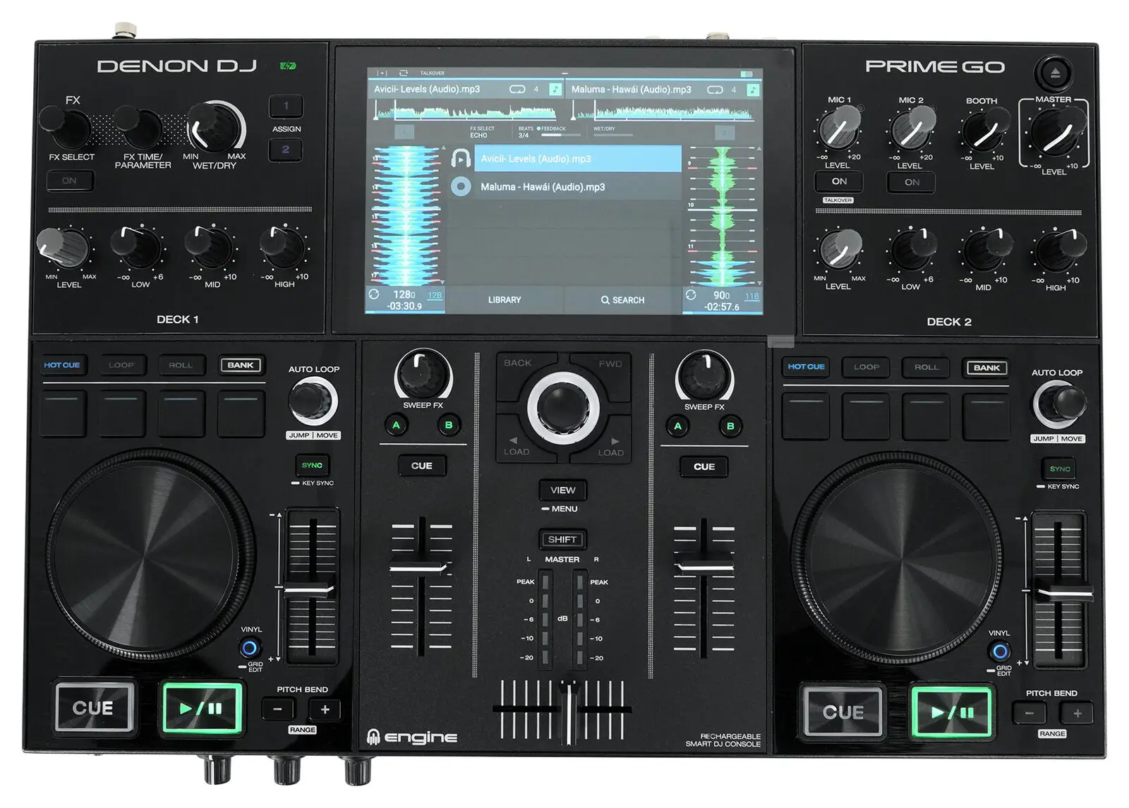 

Denon Prime go 2-Deck перезаряжаемый умный DJ-контроллер