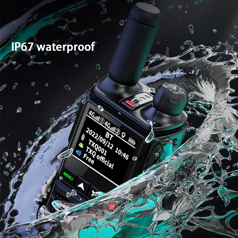 Wurui 968 IP67 water-proof 4G xin POC walkie talkie Two-way radio radios Mobile Portable profesional long range communicator enlarge