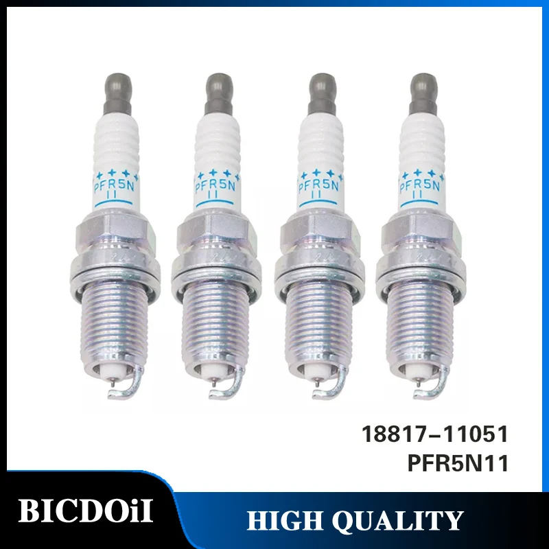 

BICDOII 18817-11051 PFR5N11 4/6Pcs Iridium Spark Plug For Hyundai Tucson Elantra Santa Fe Sonata XG300 XG350 Ignition Candles