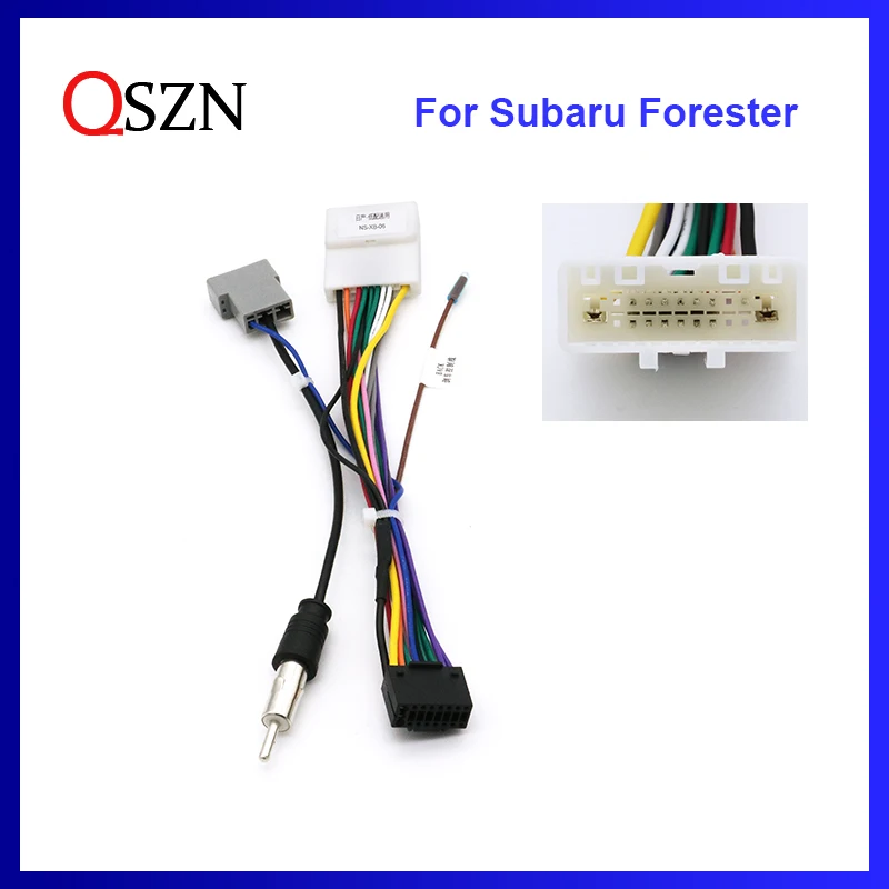 Car Radio Adaptor Connector Universal Wiring Harness Wiring Plug For Nissan X-Trail Micra For Subaru Forester