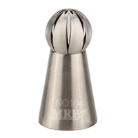 20pcslotfree shipping new stainless steel 188 twist ball flower pastry piping icing nozzle no104