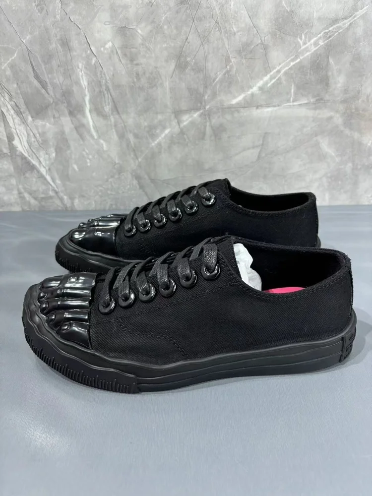 Повседневные холщовые туфли золотистого цвета ярко-белые на плоской подошве