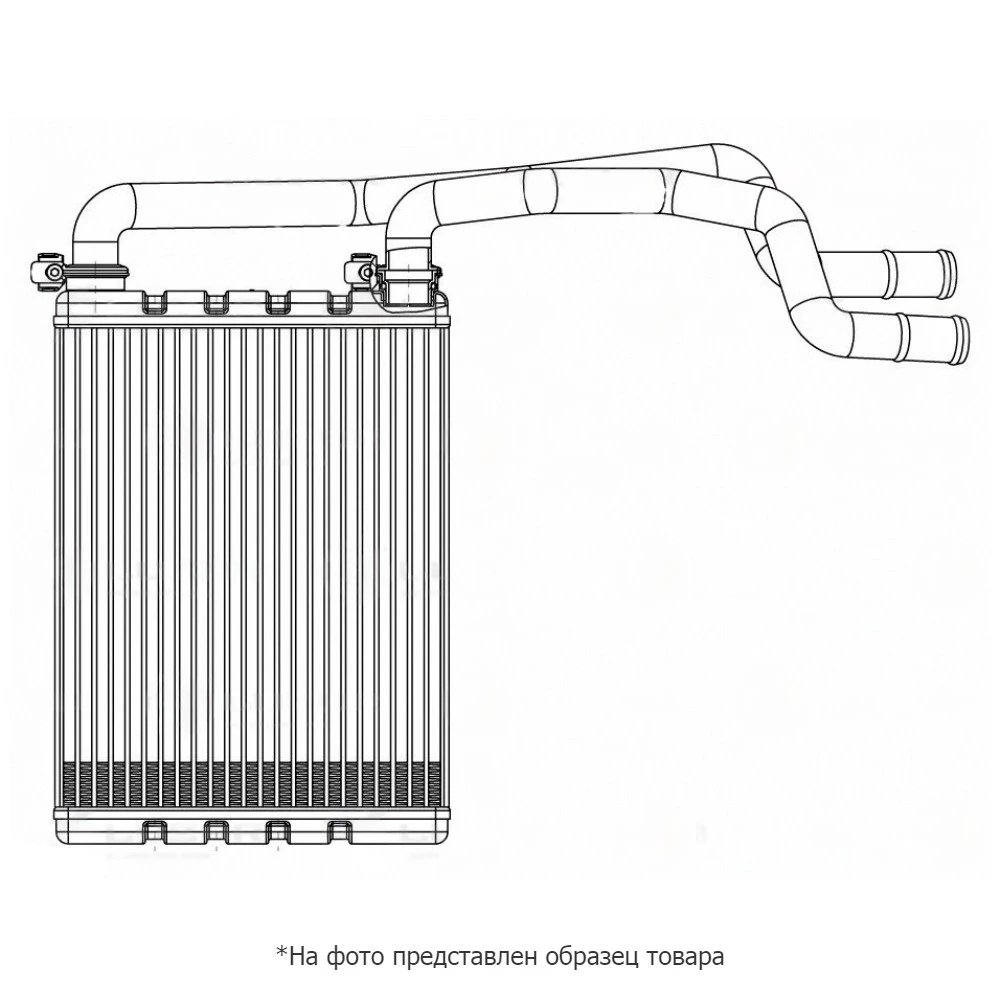 Радиатор отоп. для а/м Geely MK 06-/MK Cross 10- LRh 3003 LUZAR LRh3003 Радиаторы отопителя Запчасти