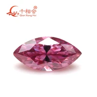 pink red color marquise shape diamond cut moissanite loose gemstone for jewelry making