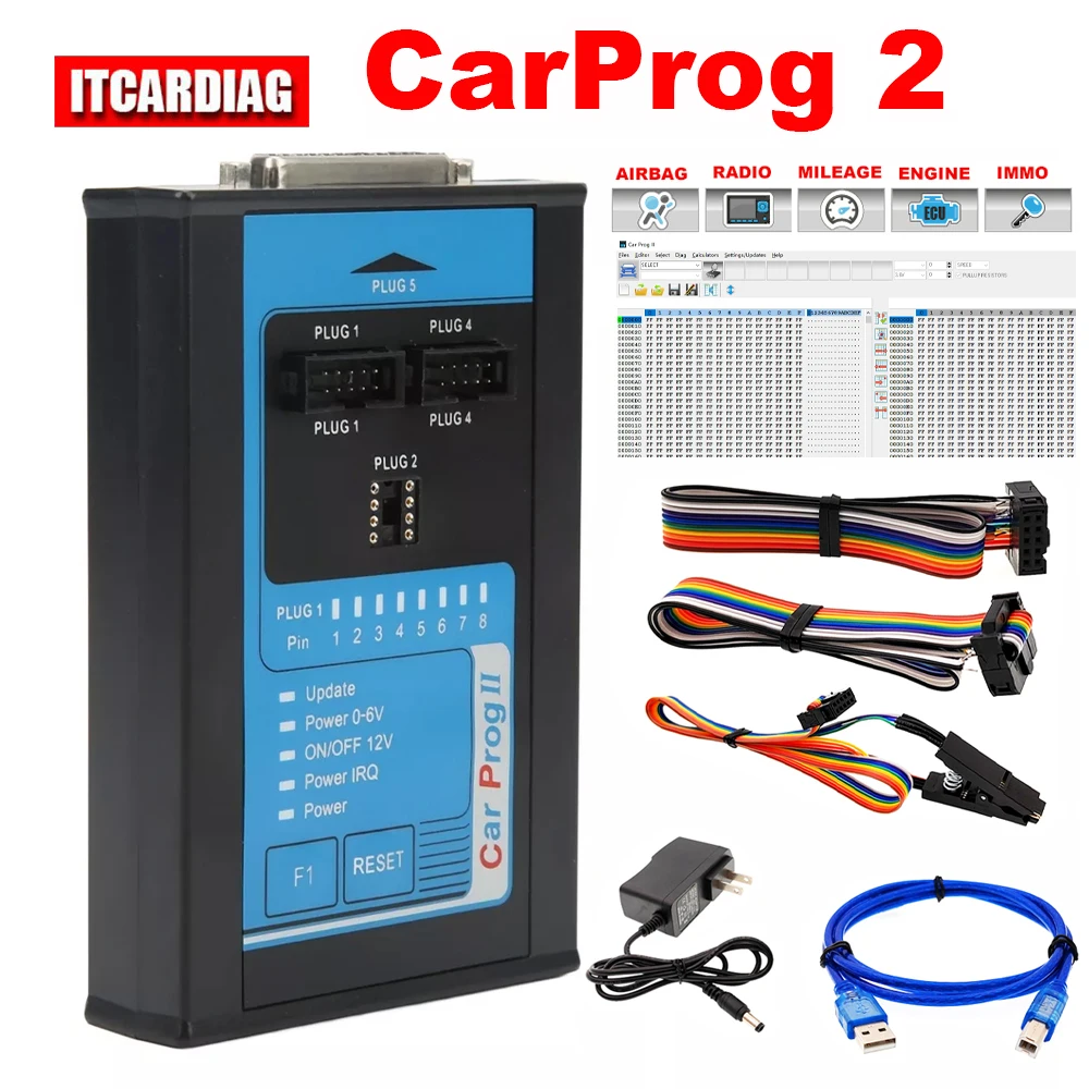 

Автомобильный программатор Prog II Carprog 2 Carprog2, ECU Программатор, сброс, Данные столкновения, Immo, отключение, чтение, экономия, Dataflash, радиоинструмент, программатор PK Iprog