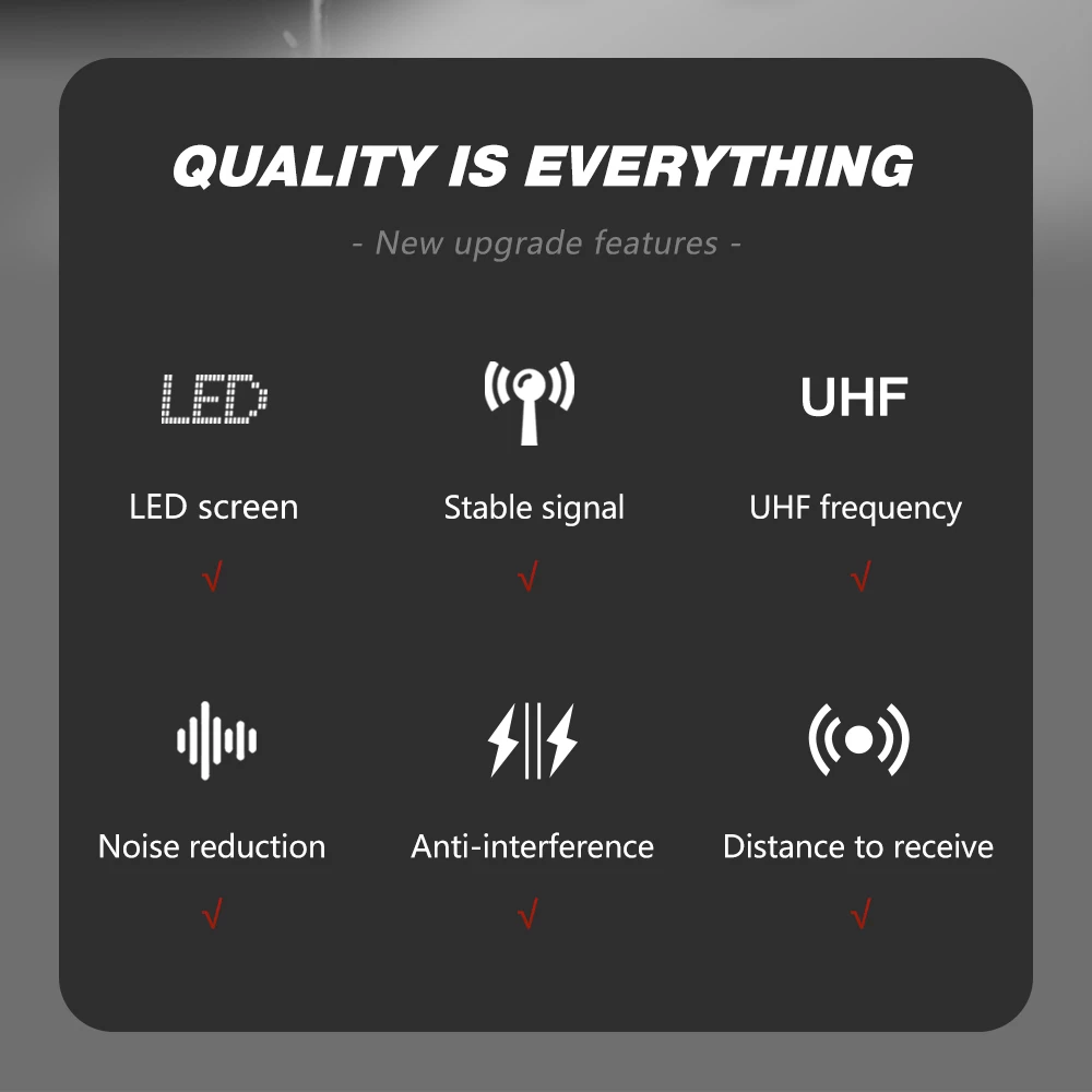 Универсальный UHF беспроводной Перезаряжаемый ручной микрофон MU2 используется с