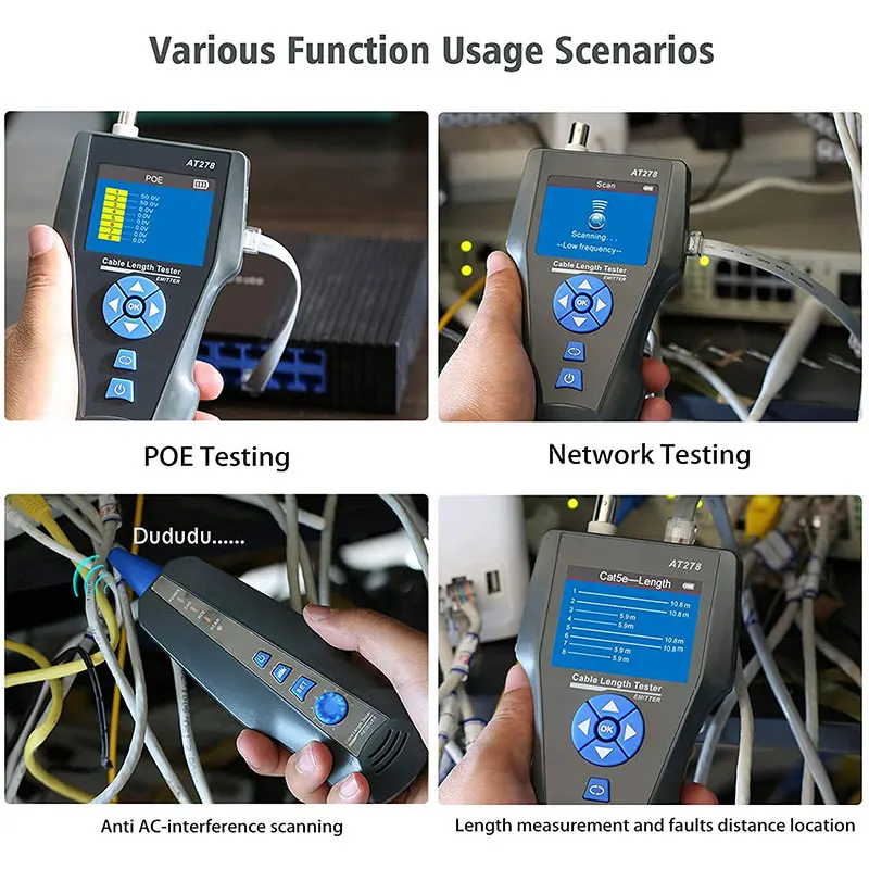 Устройство для проверки сетевых кабелей NOYAFA Многофункциональный тестер длины TDR