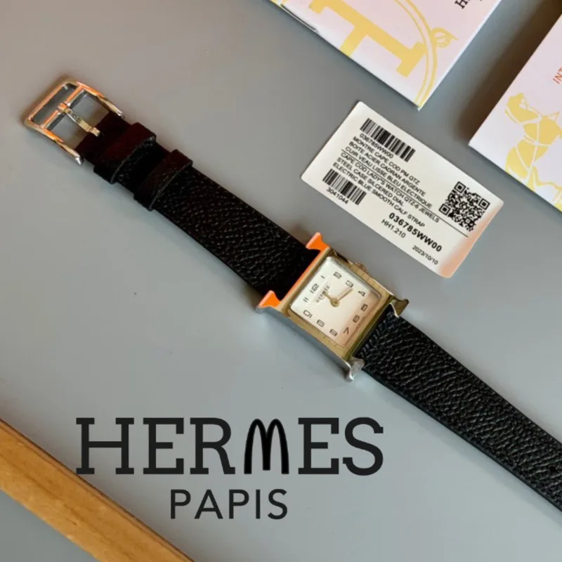 Женские маленькие квадратные часы высокого класса в классическом стиле ins от Hermes