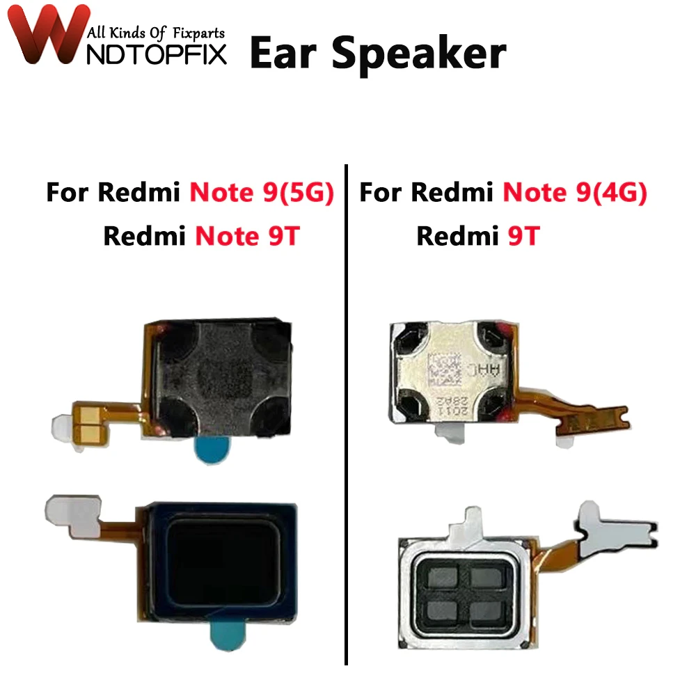 

High Quality For Xiaomi Redmi Note 9 Earpiece Speaker Sound Receiver Ear piece Flex Cable For Redmi Note 9T Speaker Replacement