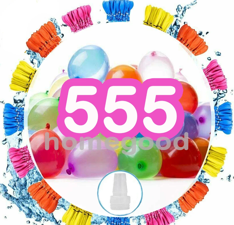 

555 шт. водные бомбочки, воздушные шары, восхитительные детские водные войны, товары для игр, Детская летняя уличная пляжная игрушка для вечер...