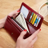 wallets long luxury woman womens leather wallet 2022 bags money fashion women purses holder cards handbags women purse