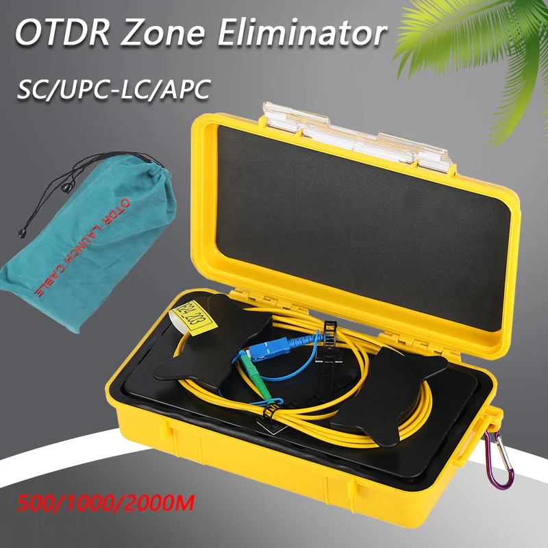 SC/UPC-LC/APC OTDR Zone Eliminator,Fiber Rings ,Single Mode Fiber Optic OTDR Launch Cable Box 500M 1Km 2Km SM 1310/1550nm
