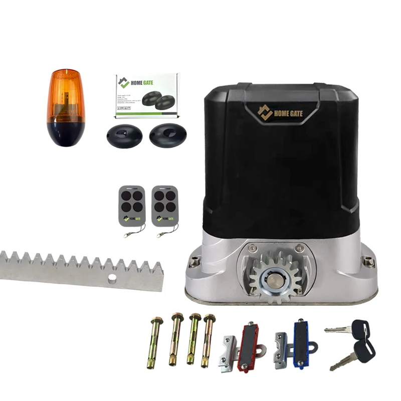 Автоматика для ворот KIT LTM600, привод для раздвижных ворот весом до 600 кг с металлическими шестернями.