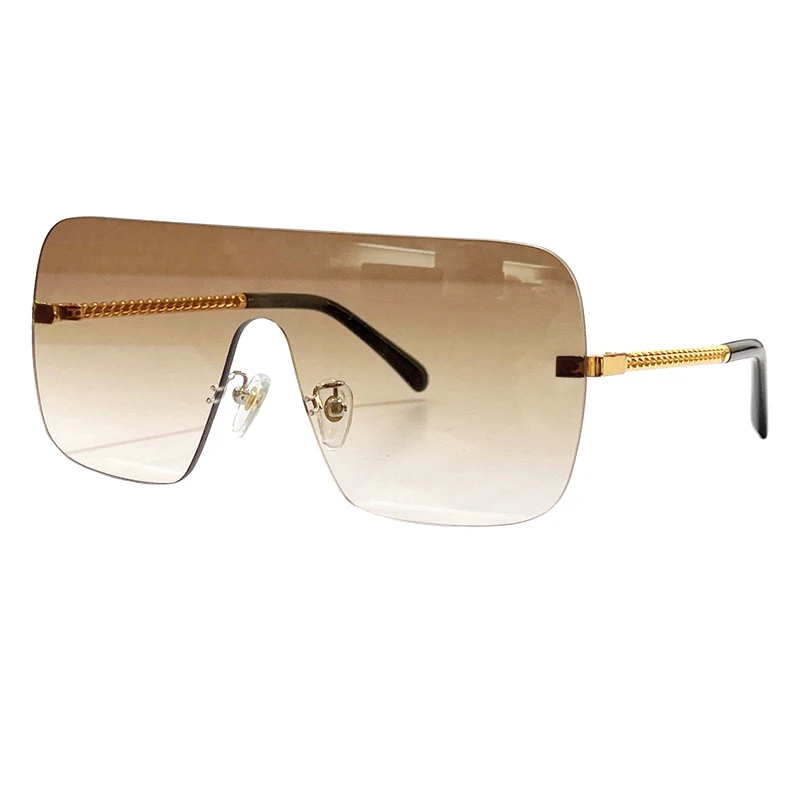 

2023 модные брендовые цельные солнцезащитные очки в большой оправе женские трендовые Персонализированные Солнцезащитные очки с градиентом женские солнцезащитные очки